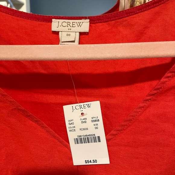 J. CREW Peplum top in stretch cotton linen - Picture 4 of 6